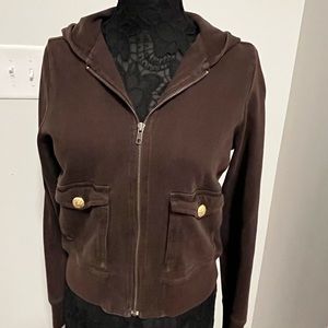 J. Crew Brown Zip-Up Hoodie